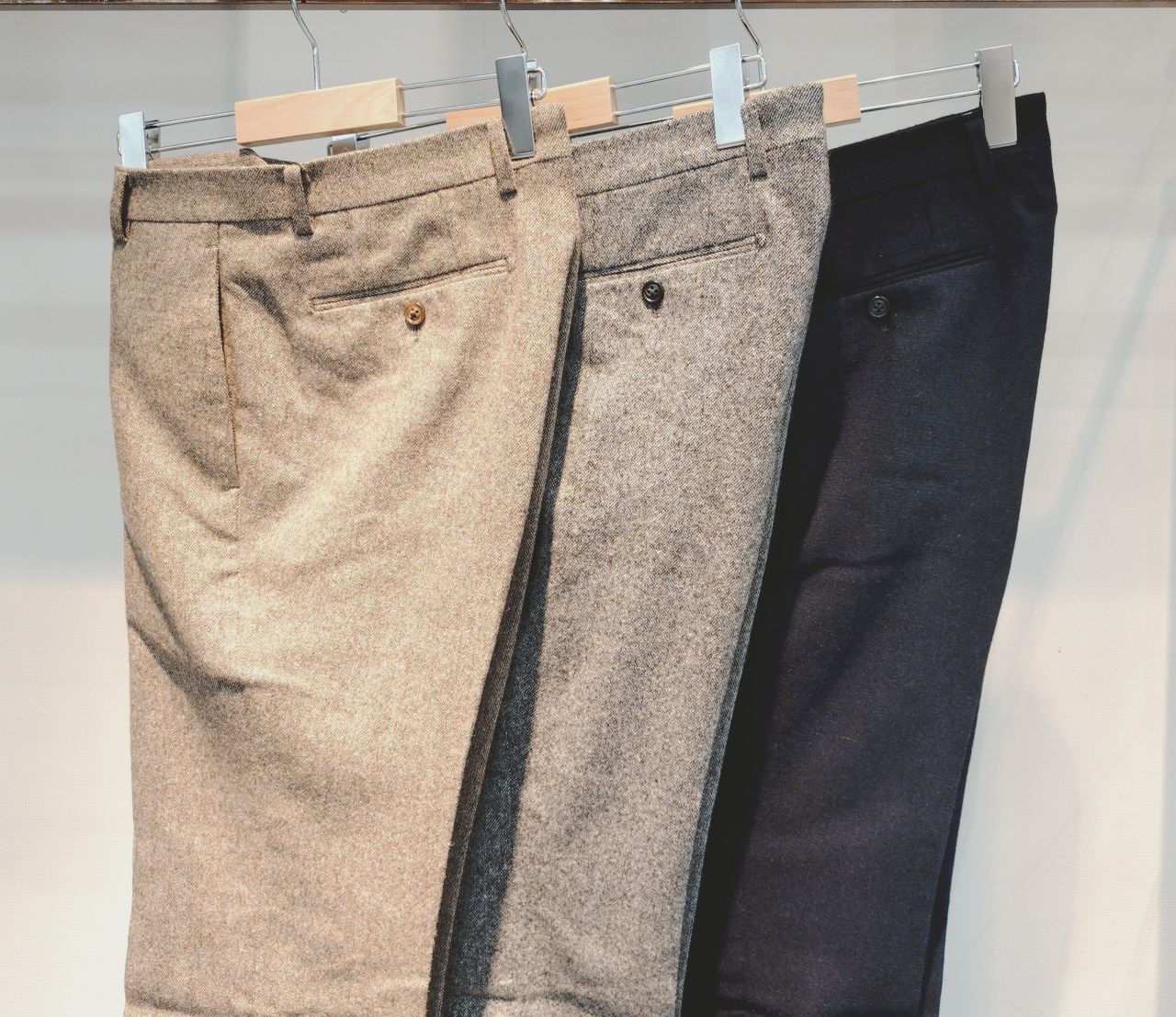 専用　Soundman ホームスパンツィード 38 Soundman ホームスパンツィード 38 Double Face Solt&PepperTweed