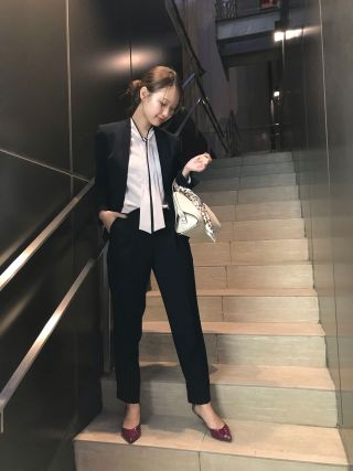【極美品】THE SUIT COMPANY セットアップスーツ L パンツ PERFORMANCE SUIT／ジャケット＆パンツセットアップ