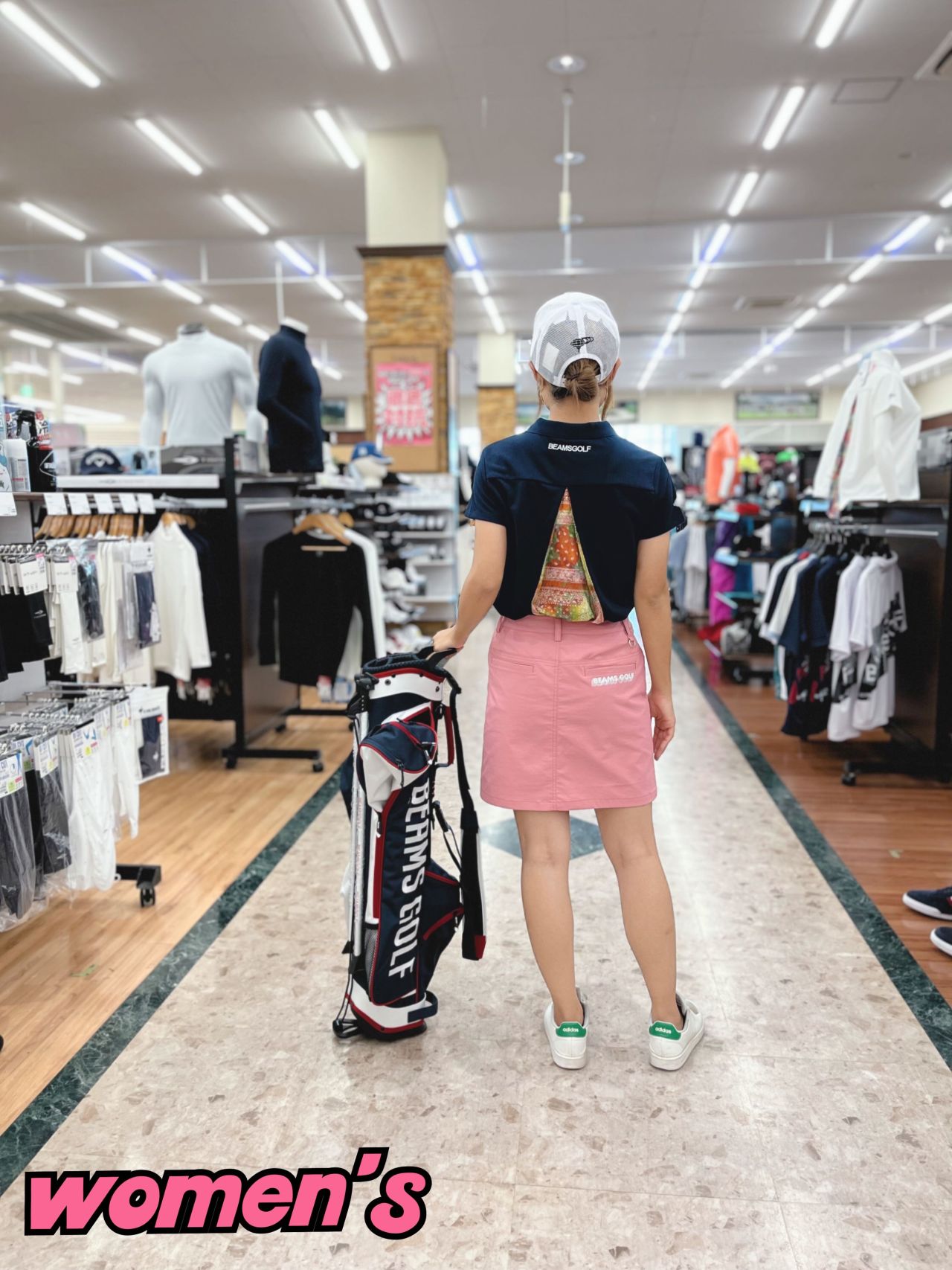 新品 BEAMSGOLF 撥水ピステ M ネイビー/グレー タグ付 BEAMS GOLF（ビームス ゴルフ）〈WOMEN〉 PURPLE LABEL