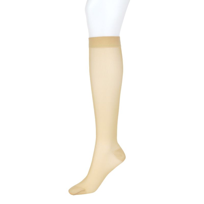 着圧ハイソックス ストッキングタイプ（ピュアベージュ）