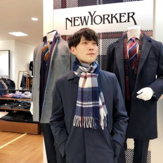 メンズ必見 マフラーコーディネート 北千住マルイ店 Men ニューヨーカー公式ショップブログ