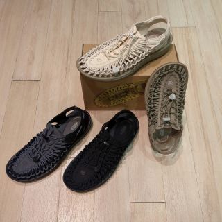 KEEN 　ユニーク　26cm 黒/ピンク/青　試着程度 KEEN（キーン）の「KEEN UNEEK x atmos pink Chidorigoshi