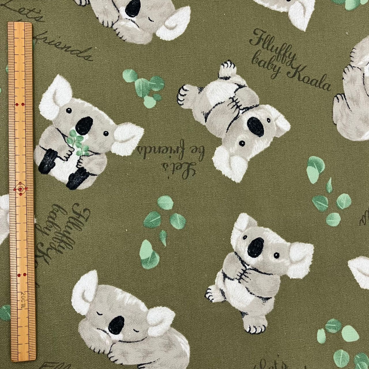 コアラ柄の布ご紹介します！ | 9F コットン生地・服地・裏地・芯