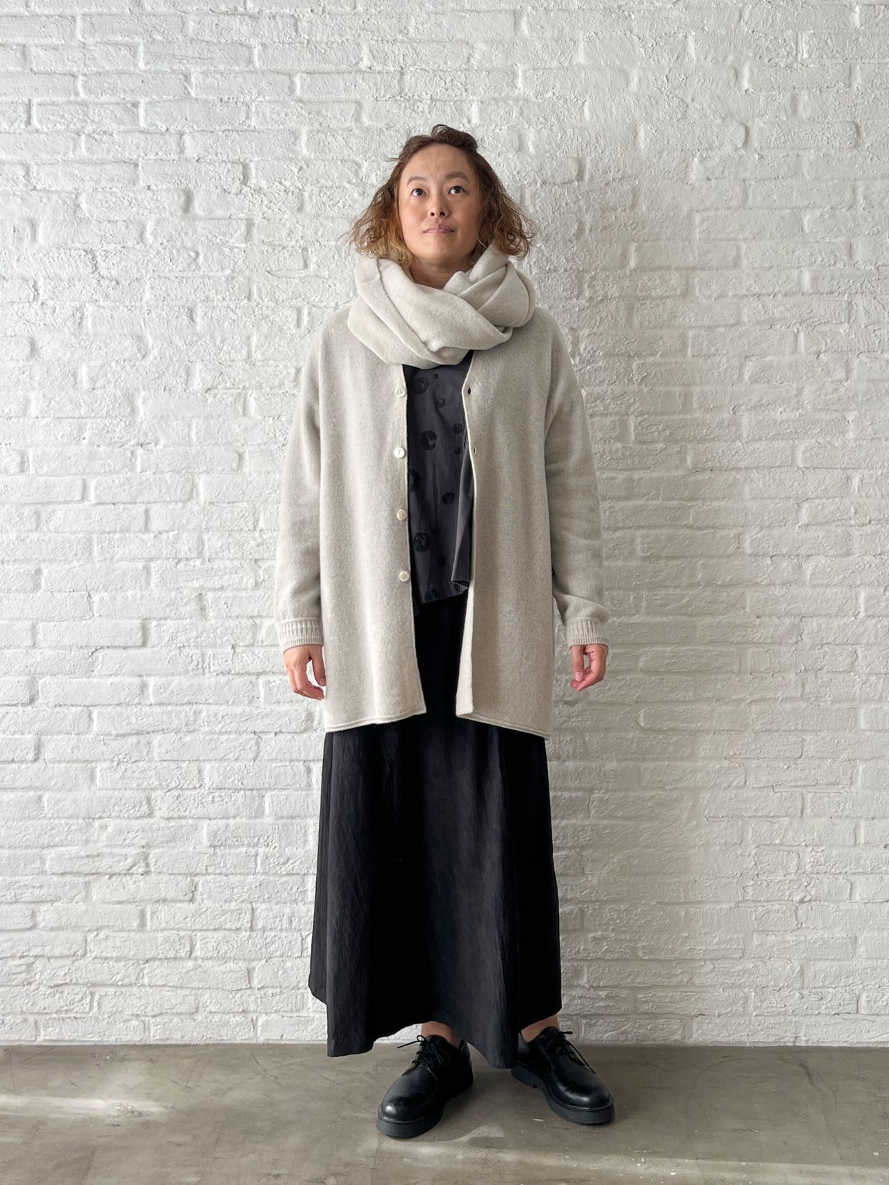 ファインウール ロングVカーディガン | pas de calais Online | pas