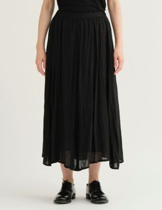 Pas de Calais　Loveletterprint　スカート　ナチュラル 着まわしコーディネート】綿ビスコース ワッシャー スカート