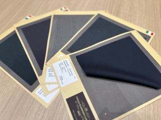 カノニコ✖︎スティーブンヒッチコック 　モヘヤ　スーツ　グレー　M〜L　玉虫色 CANONICO／カノニコ】 リベンジ 150's 通年スーツ