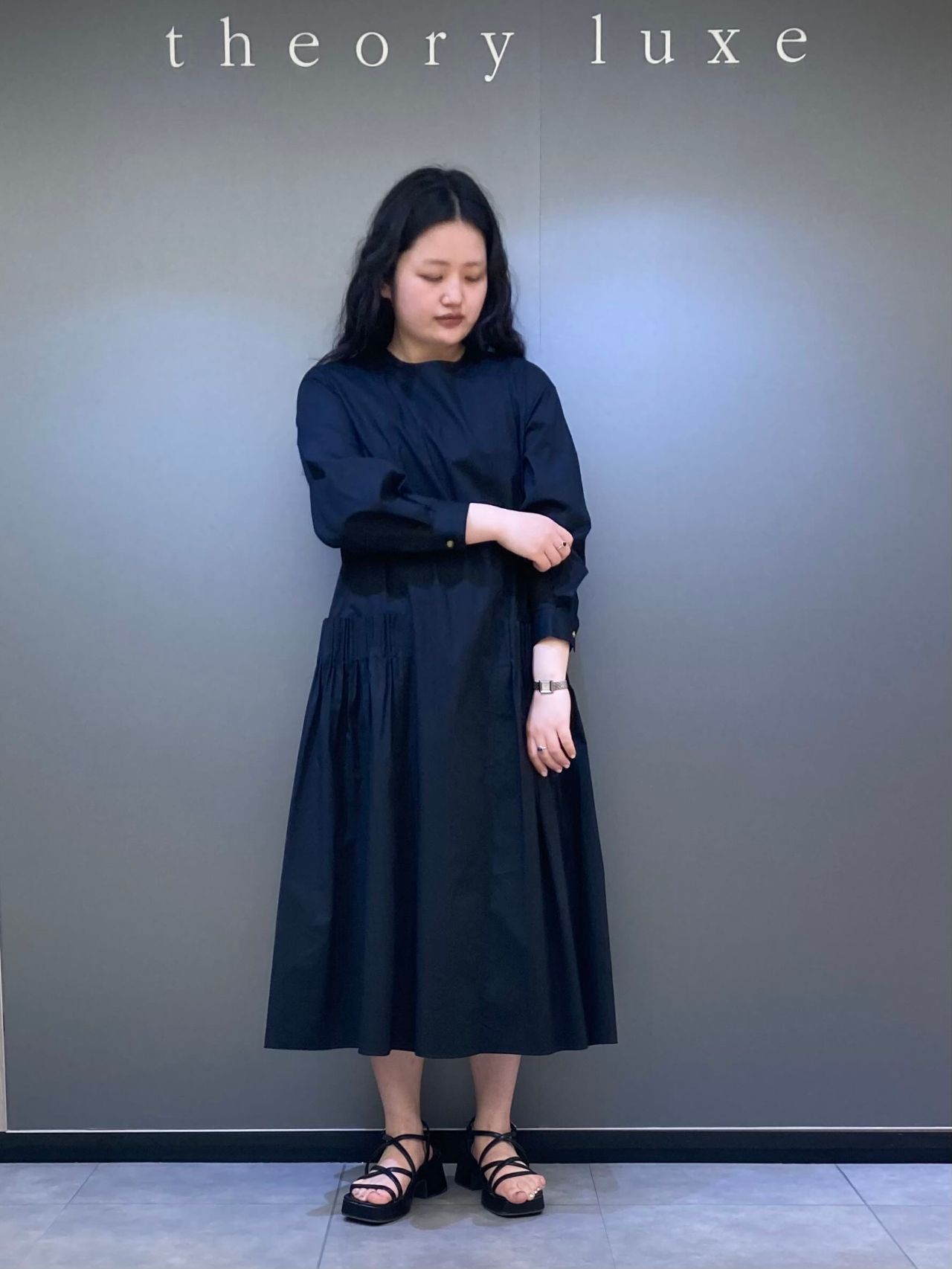 ◇Theory luxe/セオリーリュクス バックタック ウール ニット 半袖  