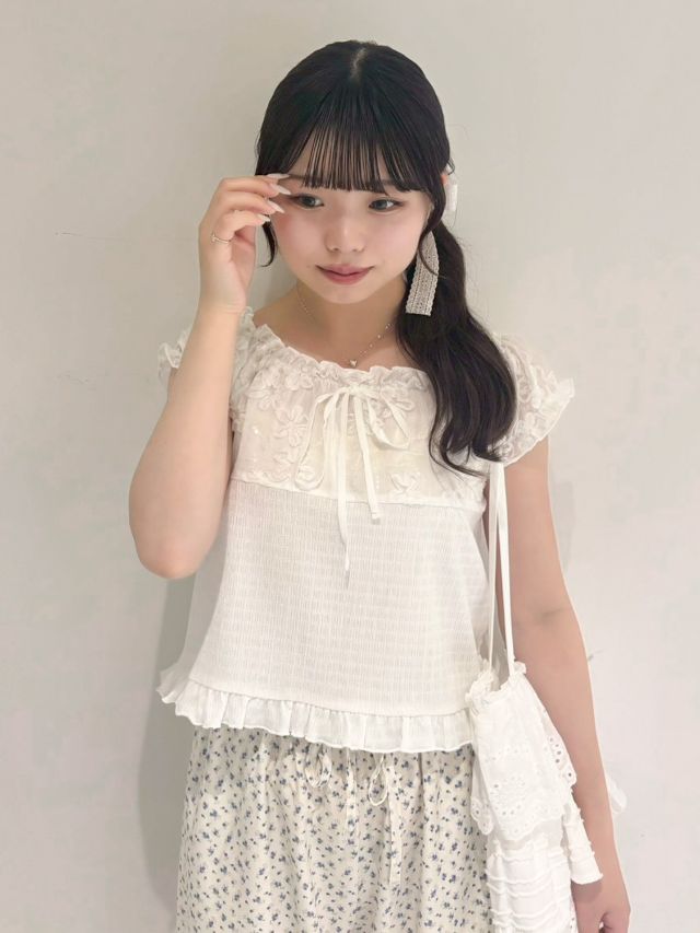 twinkle heart chain necklace～ﾄｩｲﾝｸﾙﾊｰﾄﾁｪｰﾝﾈｯｸﾚｽ | flower