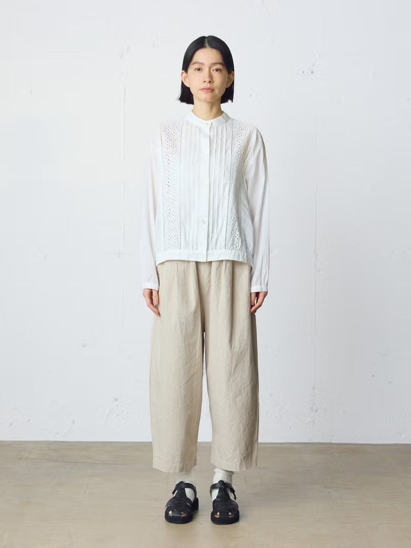 ホワイト ワイドパンツ NoREMID MidiUmi C/Lワイドイージーパンツ｜ MARcourt ONLINE STORE