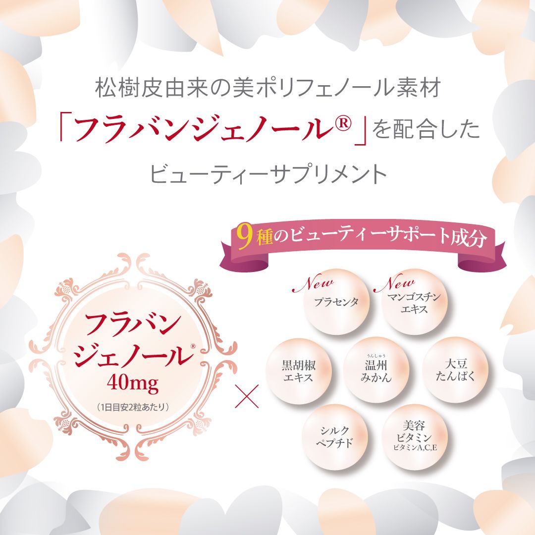ボディケアサプリメント パールビューティースタイルのひみつ 成分フラバンジェノール