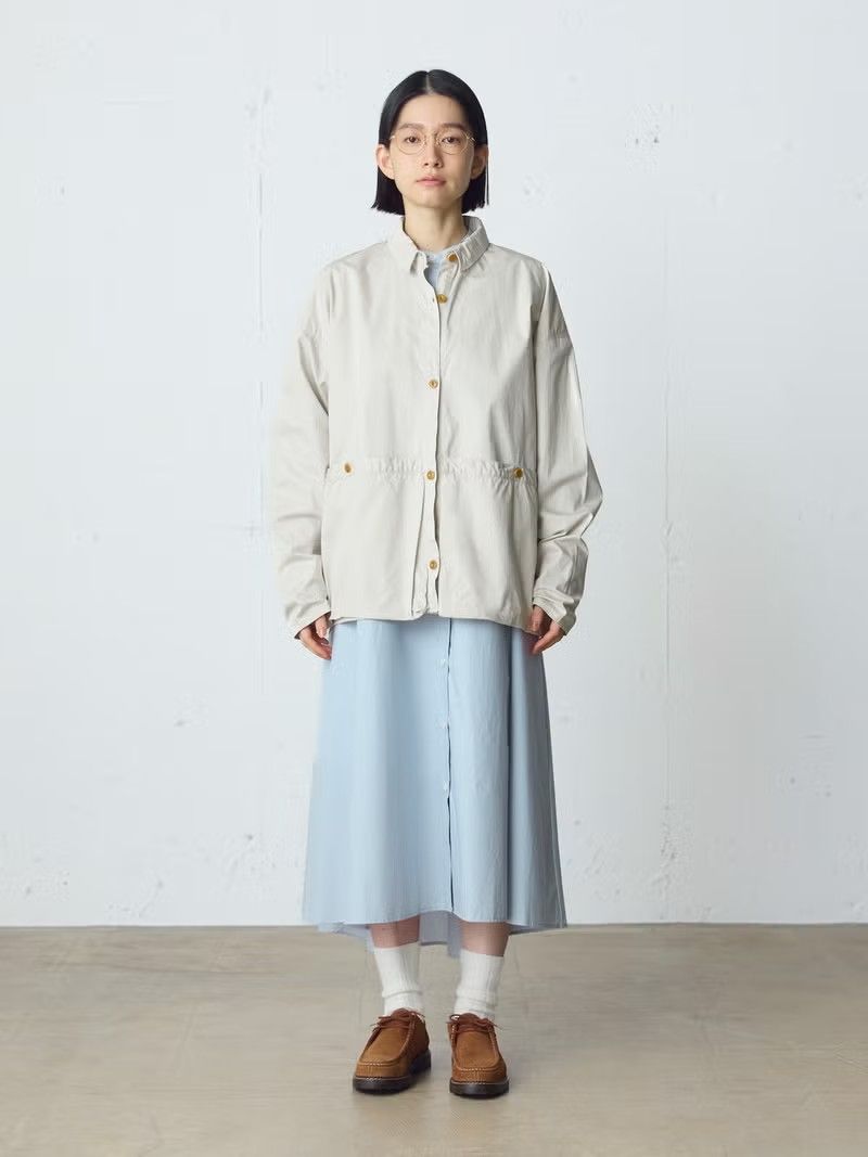 MidiUmi Aラインバンドカラーシャツワンピース｜ MARcourt ONLINE