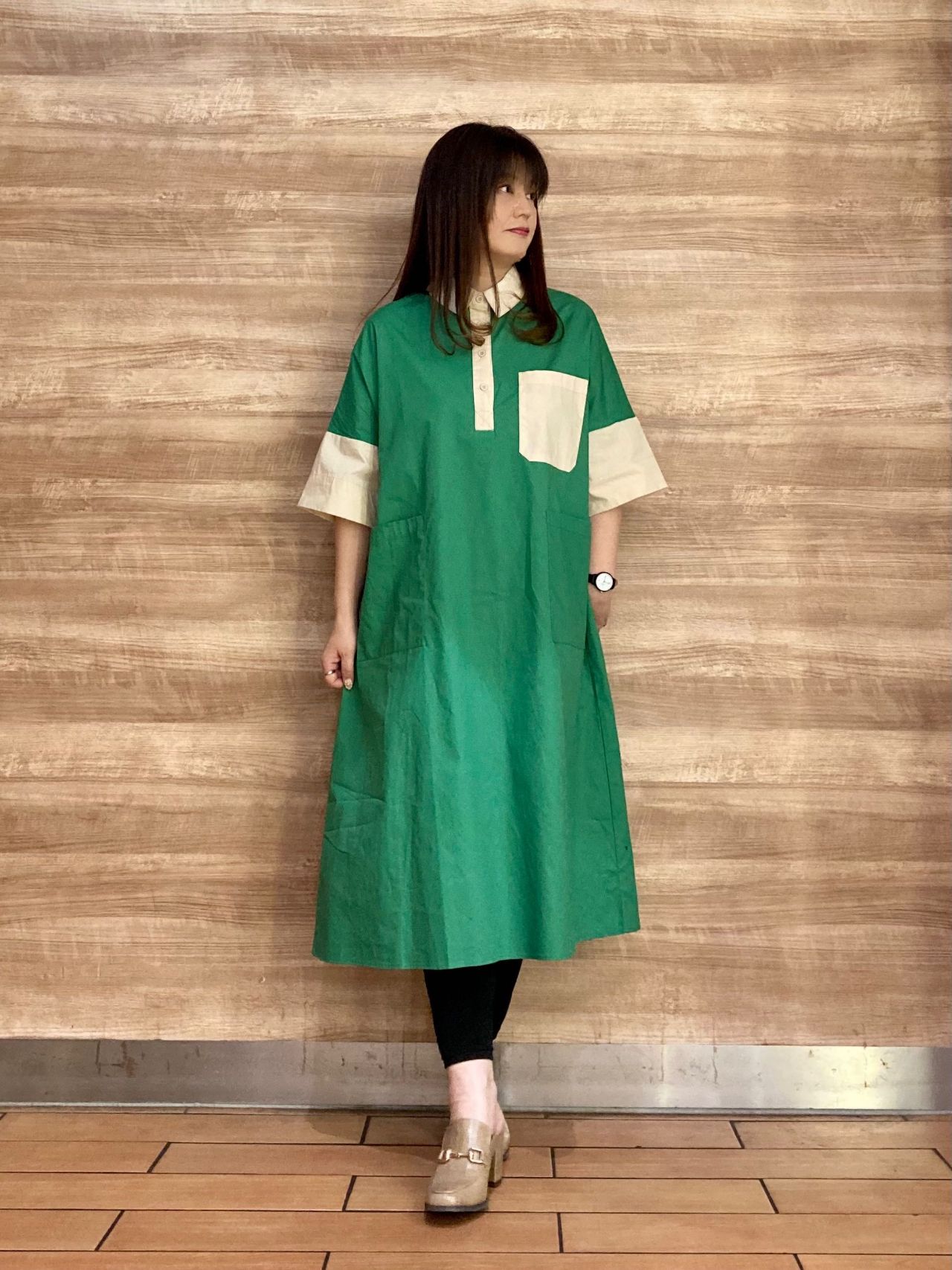 一枚で大人可愛い バイカラーワンピース Fashionvillage ららぽーと富士見店公式ブログ