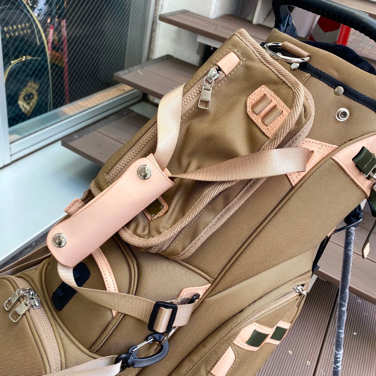 AS2OV × Cph/Golf™ コラボ　別注キャディバッグ AS2OV×CPH別注 BALLISTIC CADDY BAG BLACKCPH別注 バリスティック