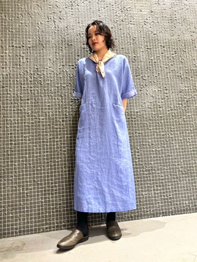 パドカレ✽リネンワンピース 着回しコーディネート》60リネン ワンピース | pas de calais
