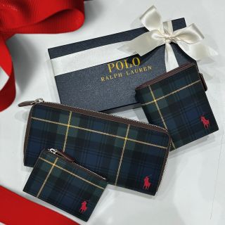 Polo Ralph Lauren チェック柄 レザー長財布　デッドストック Polo Ralph Lauren チェック柄 レザー長財布 デッドストック Polo