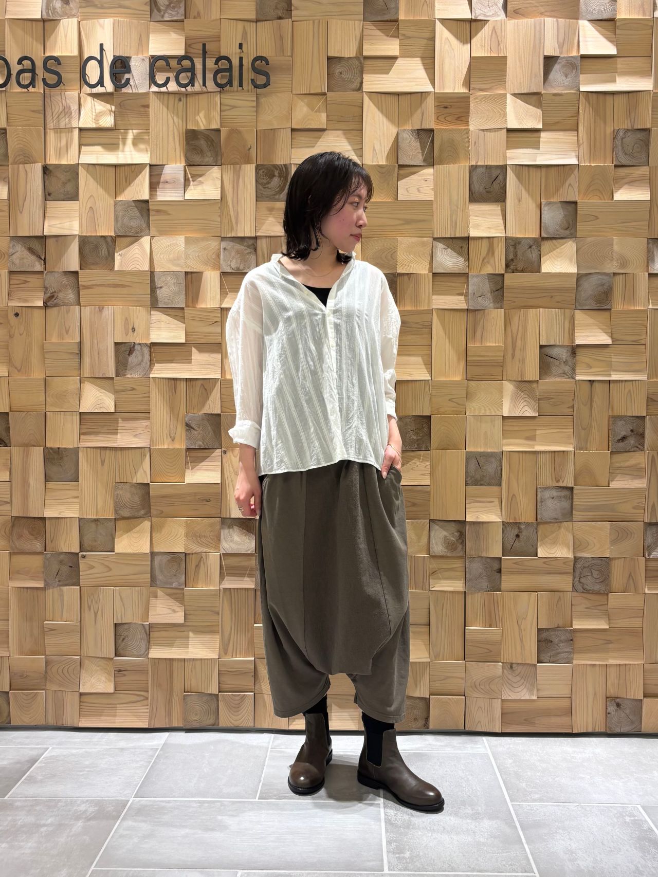 pas de calais - パドカレ　マテリアルMIXブラウス　プルオーバー pas de calais 【定価1.9万】パドカレ *コットンレース
