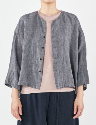 pas de calas♥️パドカレ 切り替え ドットカーディガン羽織り グレー pas de calais Online | pas de calais | パドカレ 公式ブログ
