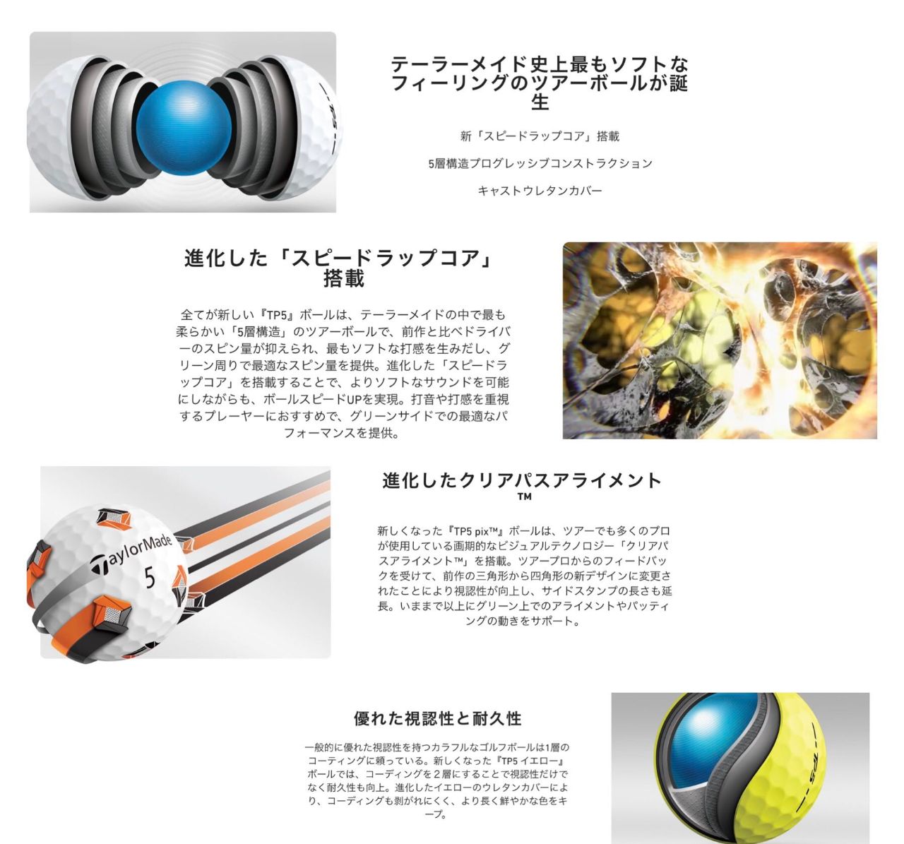 ゴルフボール新商品発売情報】テーラーメイド・ブリヂストン 