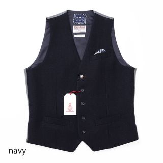 mitsumine × Harris Tweed 】 ボルドー ベスト ☆HARRIS TWEED