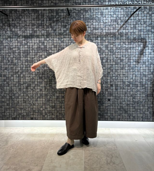 期間限定！10%OFF】ナチュラルリップボイル ガウチョパンツ
