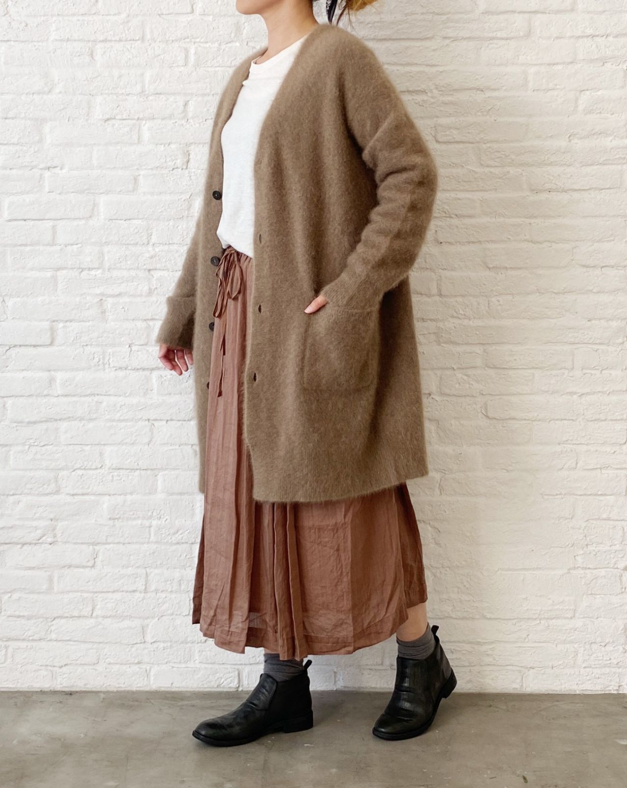 POINT10%】ラクーン ロングカーディガン | pas de calais Online | pas