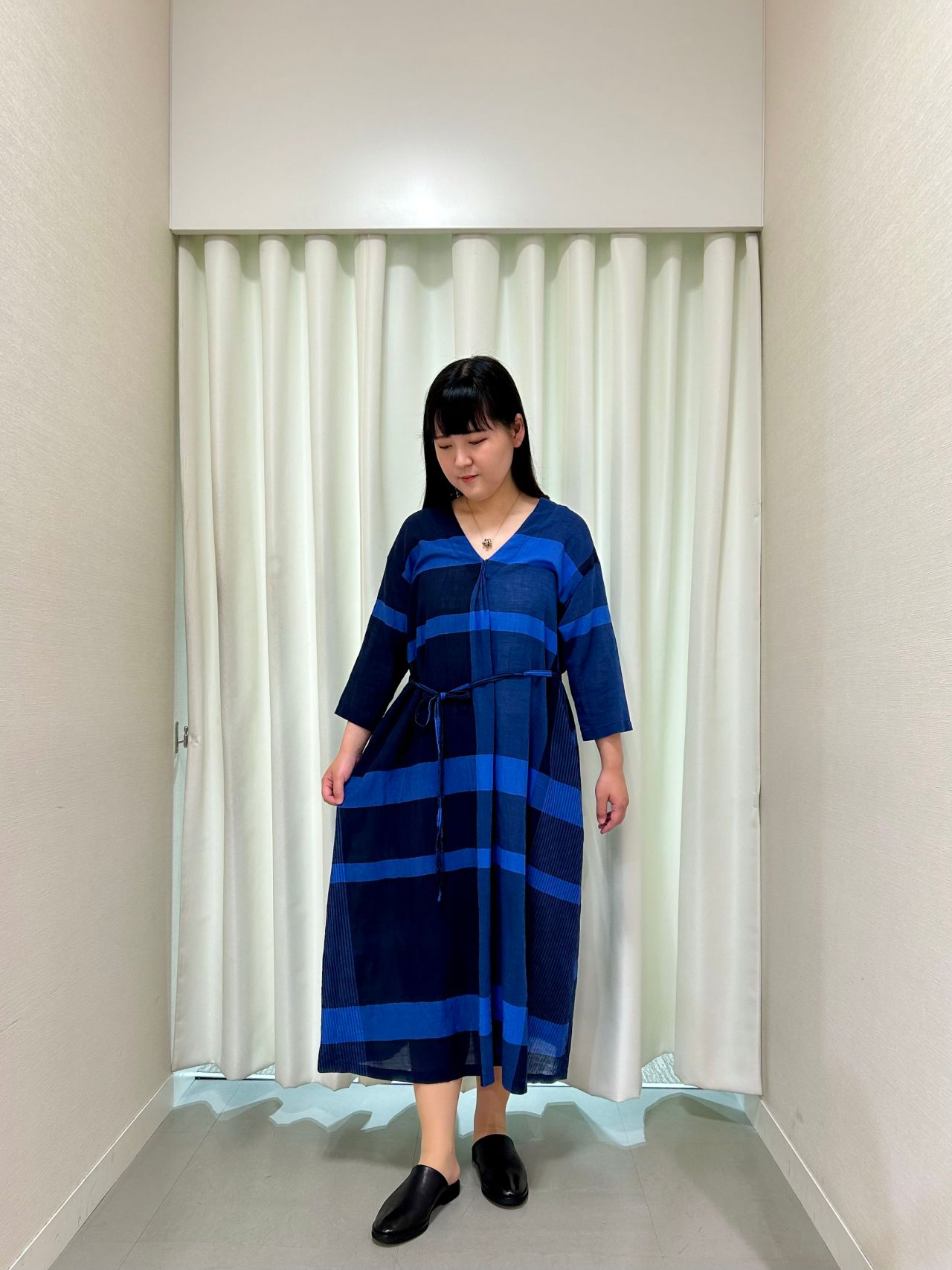 パドカレ✽コットンラミーチェックワンピース NEW】コットンラミー先染めチェック | 京都髙島屋店 | pas de
