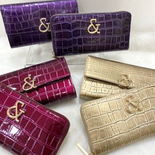 【美品】PINKY&DIANNE クロコダイル風長財布ホワイト 最終】PINKY&DIANNE クロコダイル風長財布ホワイト