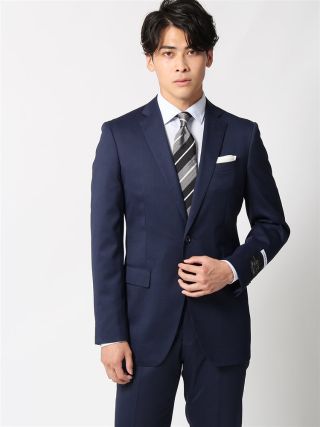 【美品】 Fudojin チェスターコート　ネイビー　イタリア生地 TEXCO WEB限定/OUTLET】【BL】ウールブレンドチェスターコート
