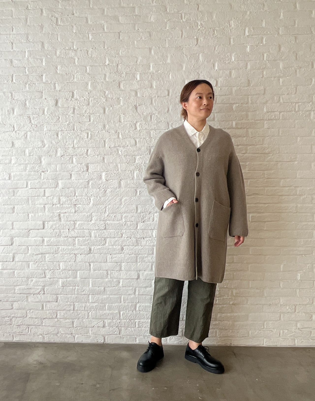 W POINT】カシミヤラムコート カーディガン | pas de calais Online