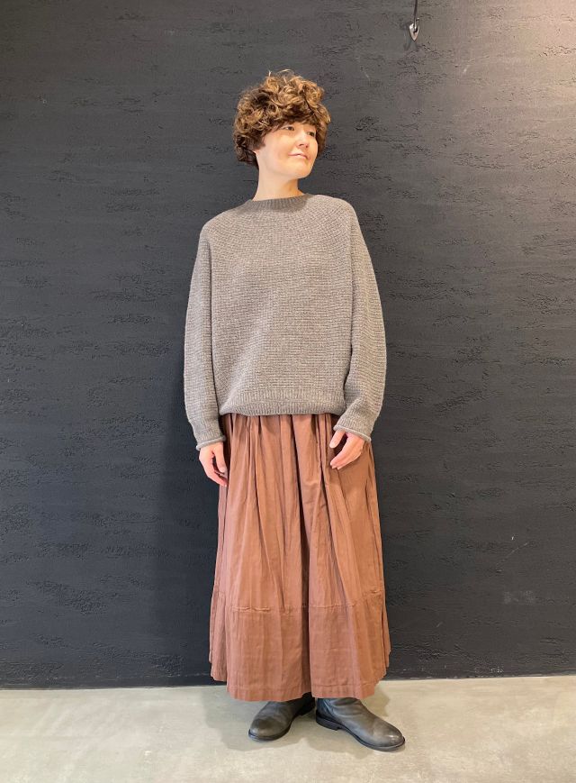 ラフィーヴィンテージカディ風 ギャザースカート | (パドカレ)公式