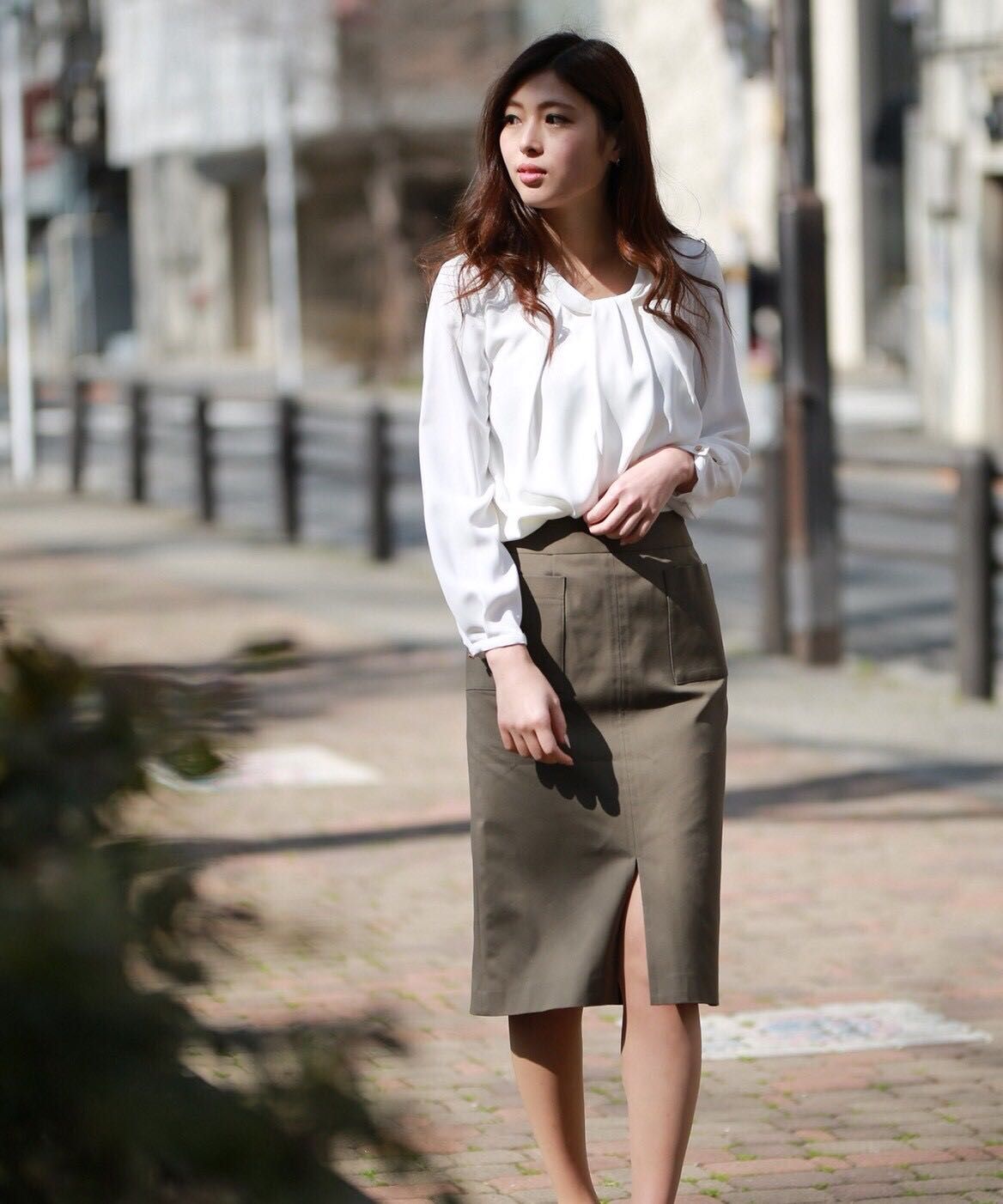 人気のファッショントレンド 新着前 スリット タイト スカート