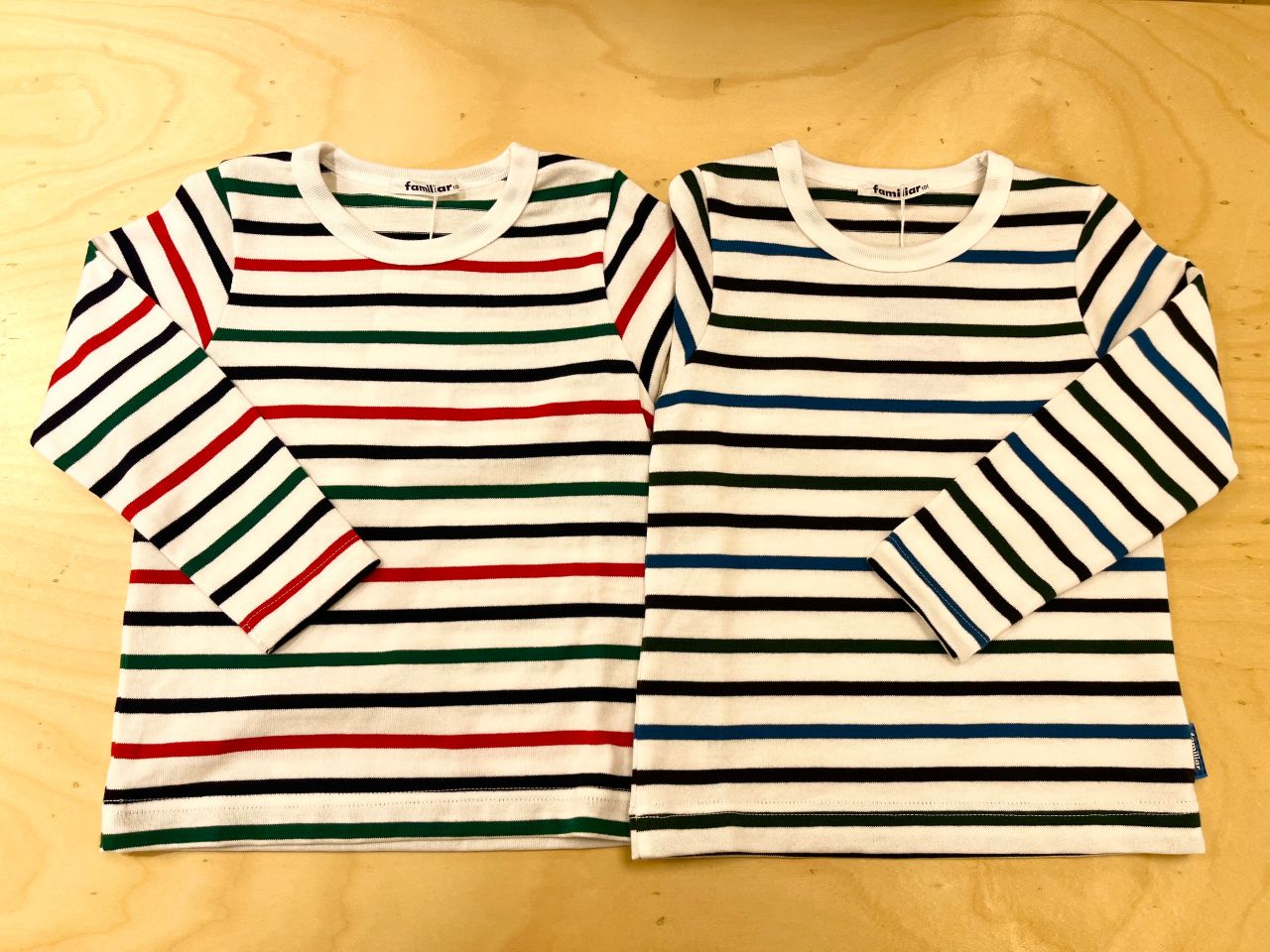 新品 ファミリア ストライプ 長袖Tシャツ 90 Familiar ファミリア ストライプ Tシャツ familiar ストライプ 長袖T