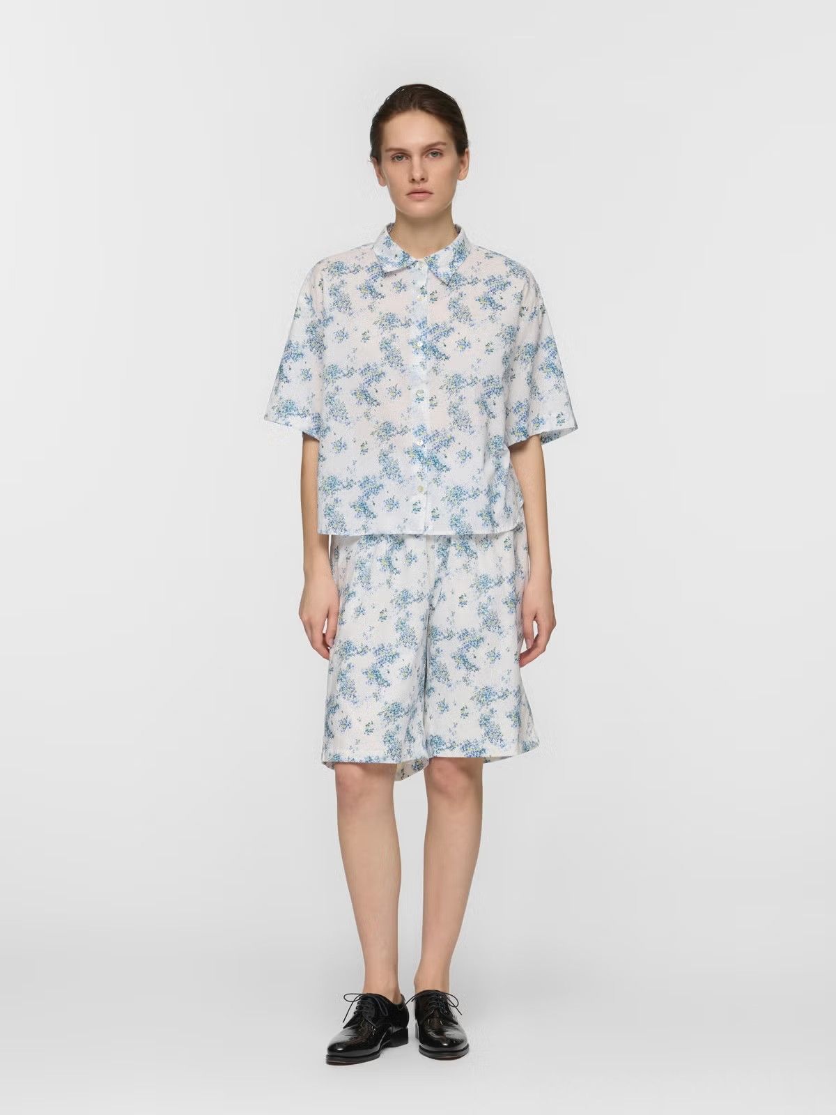 mizuiro ind 花柄ハーフスリーブシャツ｜ MARcourt ONLINE STORE