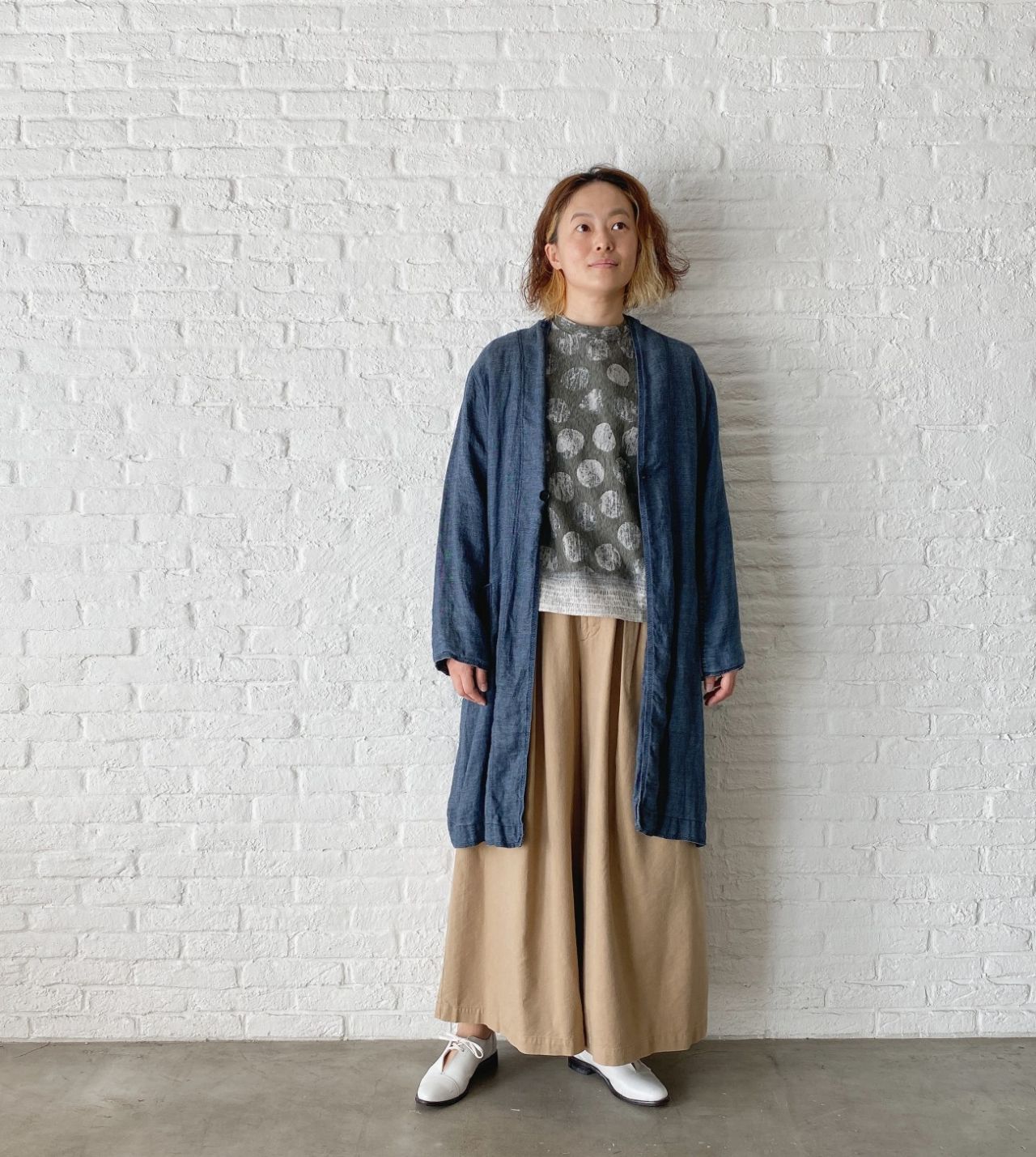 ドットパネル風プリント プルオーバー | pas de calais Online