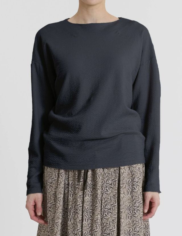【pas de calais】コットンWフェイス ワイドプルオーバー✴︎カーキ コットンWフェイスプルオーバー | (パドカレ)公式オンラインストア