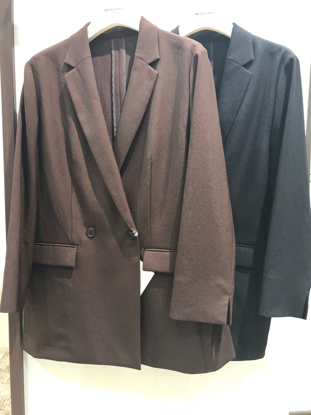 THE SUIT COMPANY ダブルジャケット×ワイドパンツセットアップ ダブルジャケット＆ワイドパンツセットアップスーツセット[品番
