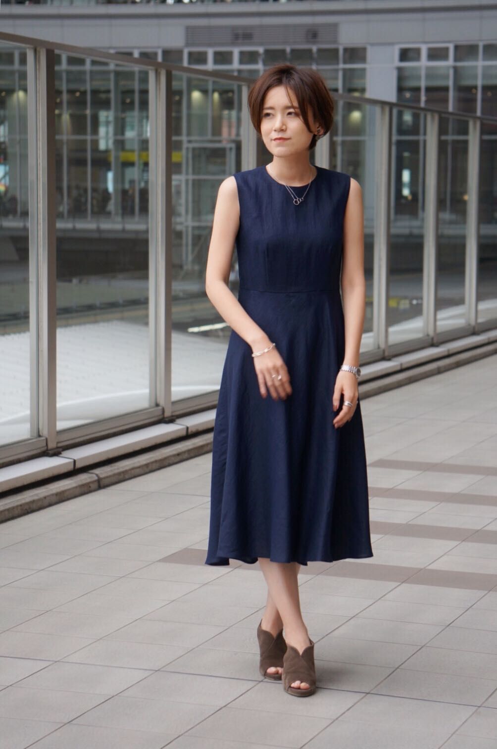 レディース リネン ノースリーブワンピース 営業終了 ルクア大阪店 メーカーズシャツ鎌倉 公式ショップブログ Maker S Shirt Kamakura