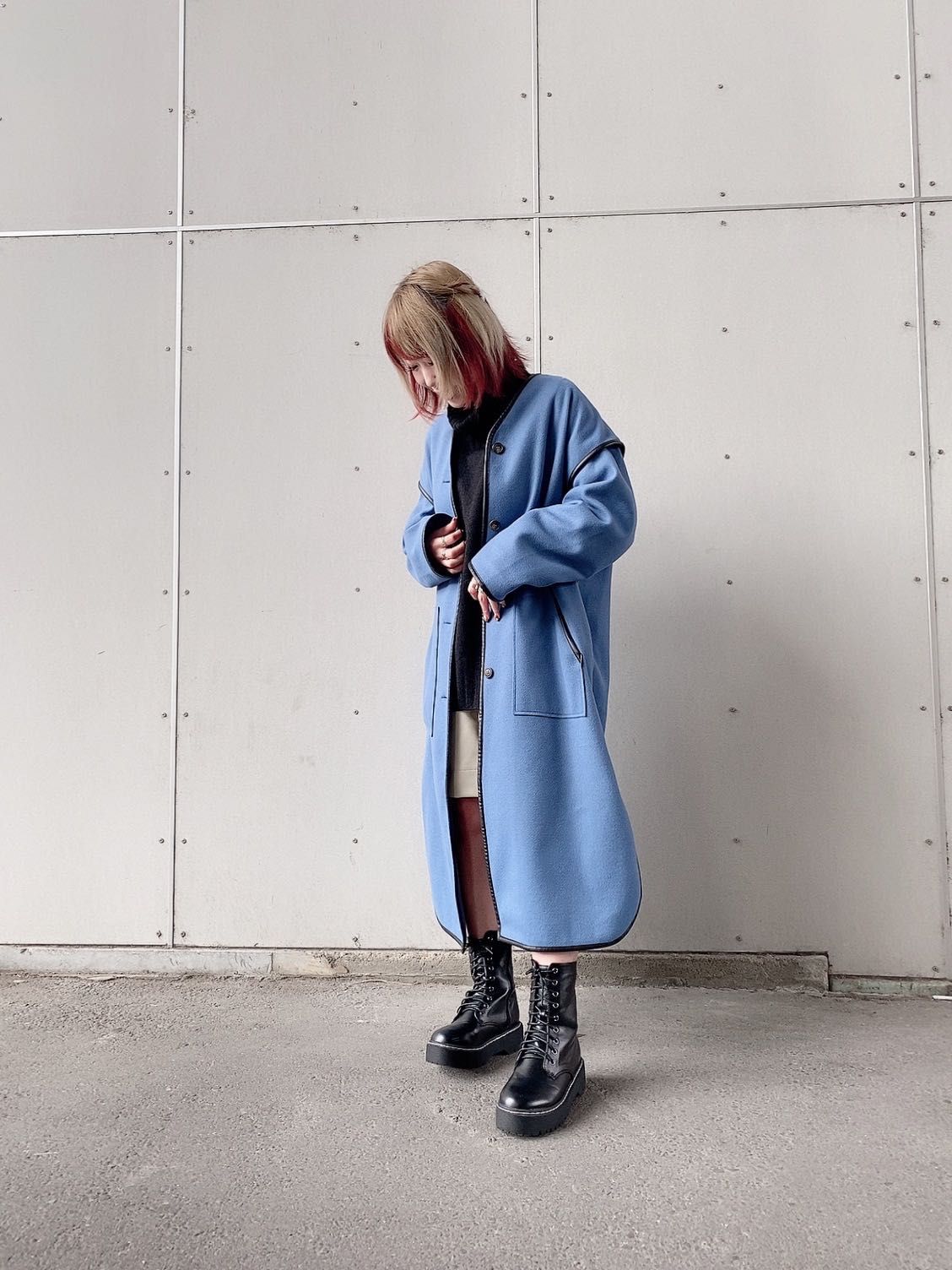 パイピングロングコート 姫路店 W Closet公式通販 ダブルクローゼット