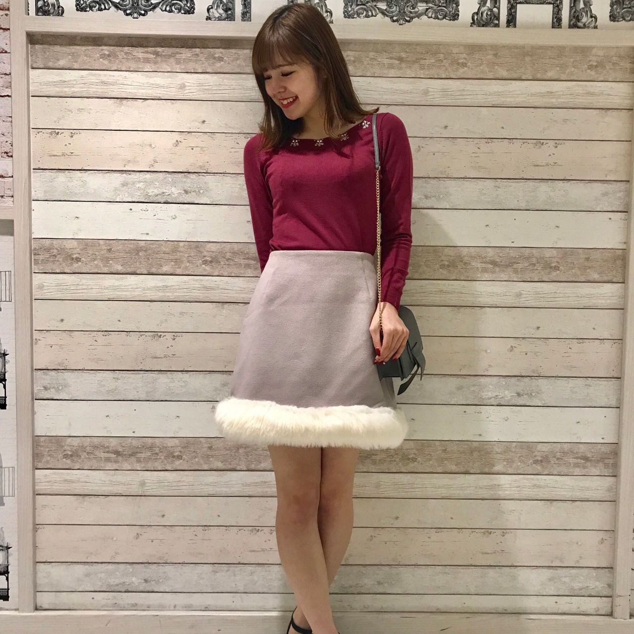 Xmas☆女子会やデートにピッタリ！裾ファースカート ルミネエスト新宿