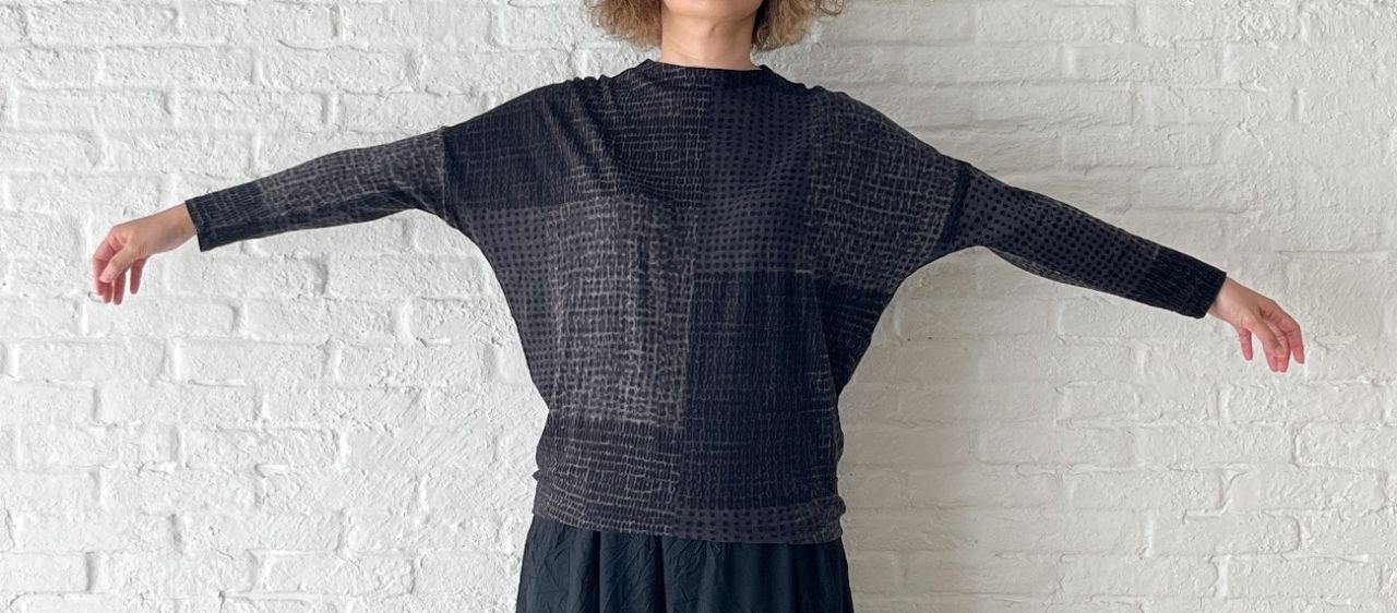 パドカレ✽ドット柄ウールプルオーバー Harmonyドットプリント プルオーバー | pas de calais Online