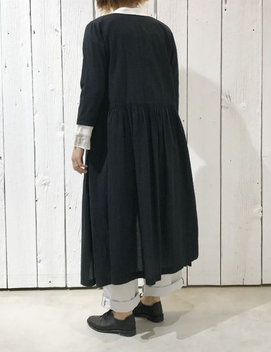 再入荷】ウォータードット・ブロックプリント ワンピース | pas