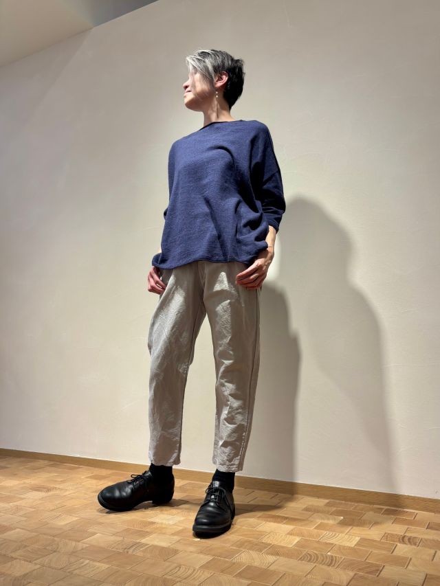 リネンコットン高密度 パンツ | (パドカレ)公式オンラインストア