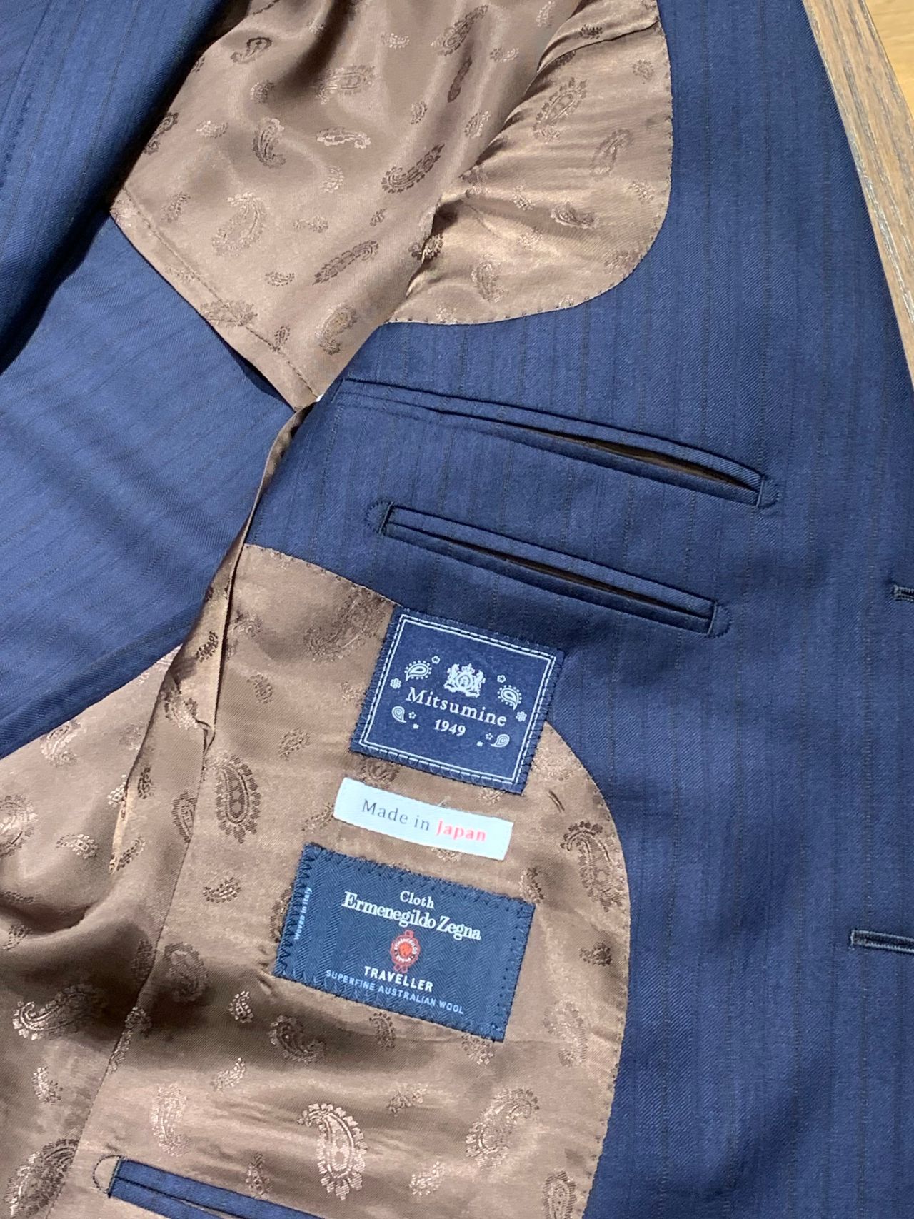 【未使用】オーダースーツ3P Mitsumine パターンオーダースーツ｜Mitsumine Outlet｜Staff