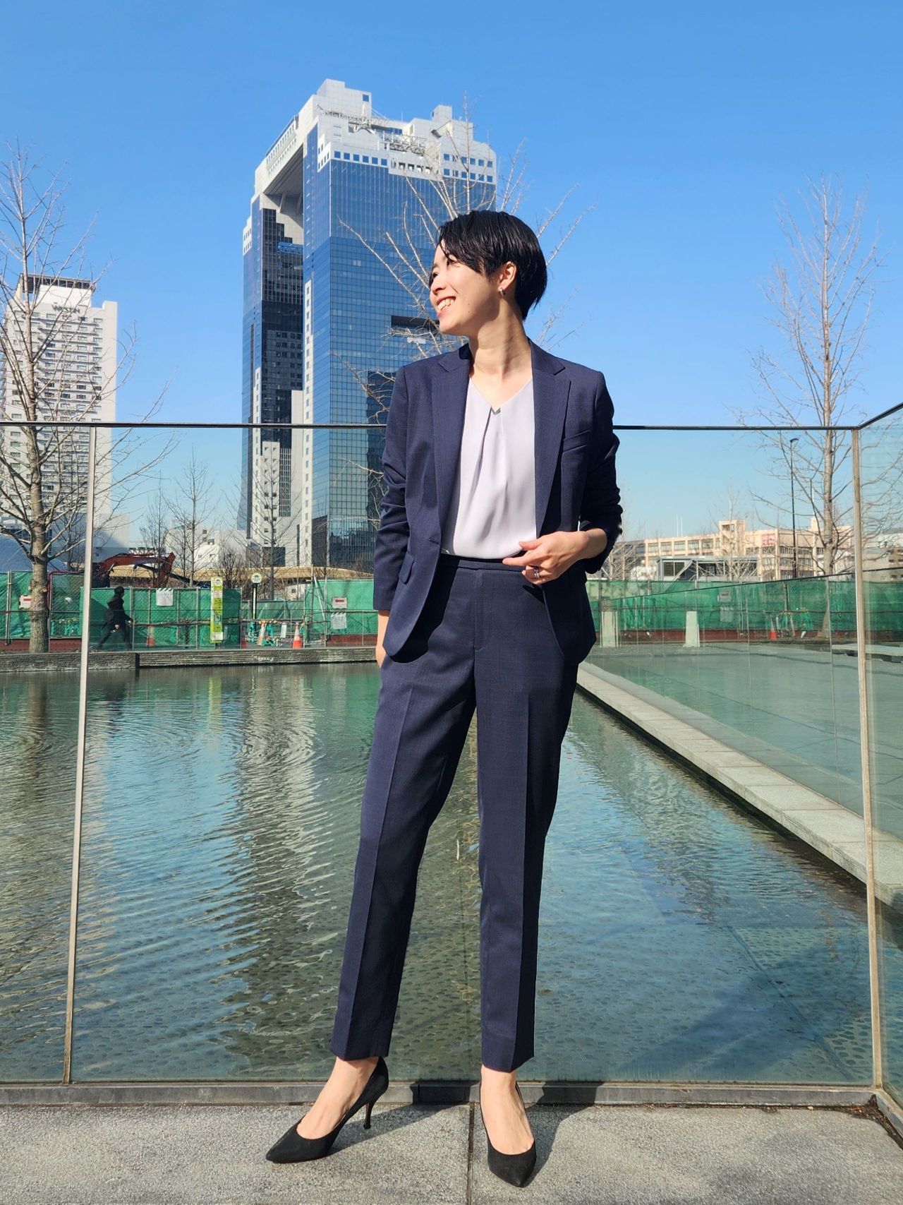 新作入荷】ネイビーチェックスーツ｜WHITE THE SUIT COMPANY