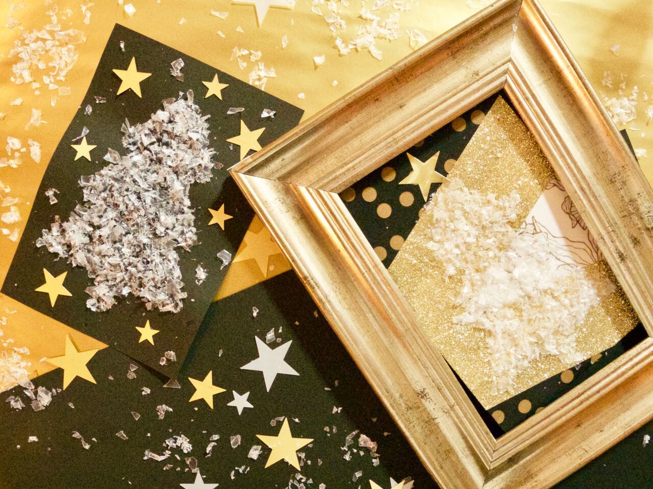 フレークスノーでホワイトツリーのクリ パーティー部レター フライング タイガー コペンハーゲン Flying Tiger Copenhagen