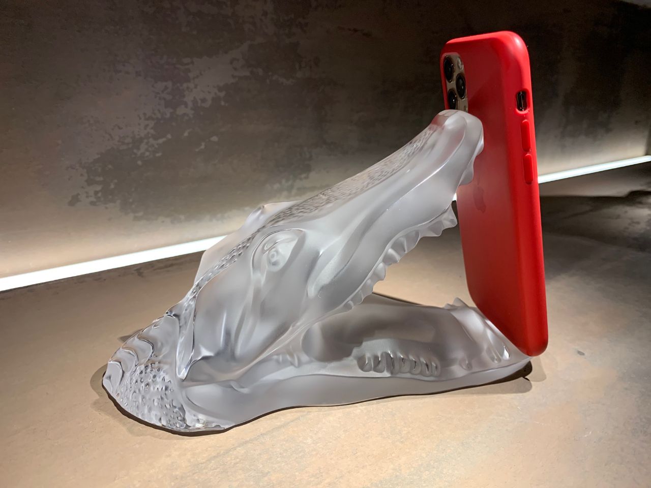 ラリック プレート LALIQUE (ラリック) ガラスプレート ASSIETTE LUNCH CHENE