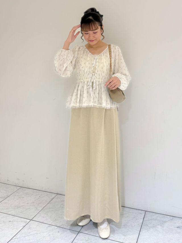 satin flare skirt～ｻﾃﾝﾌﾚｱｽｶｰﾄ | flower／フラワー公式通販