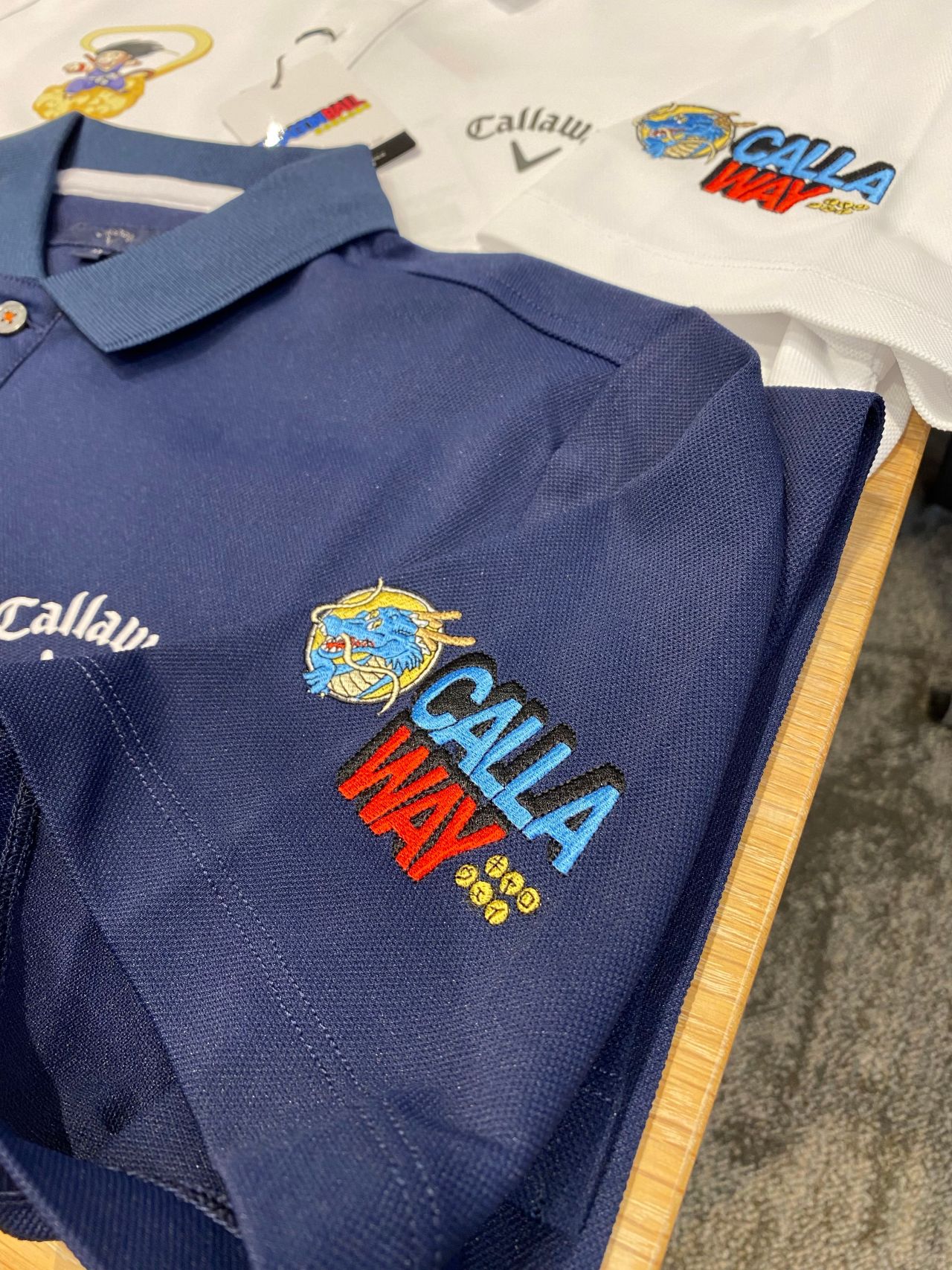 Callaway ドラゴンボールコラボ シャツ Callaway ドラゴンボール限定コラボ モックネック あの日の