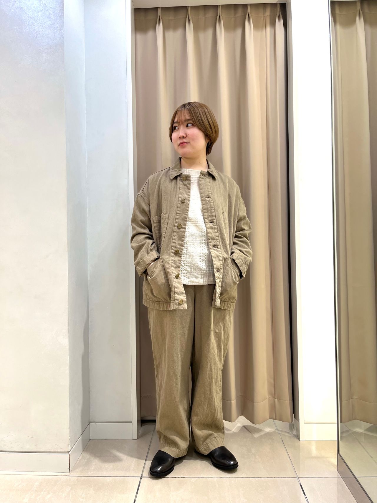 パドカレ　ドットシャツ パドカレ ドットシャツ 新作】ランダム ドットプリント ブラウス