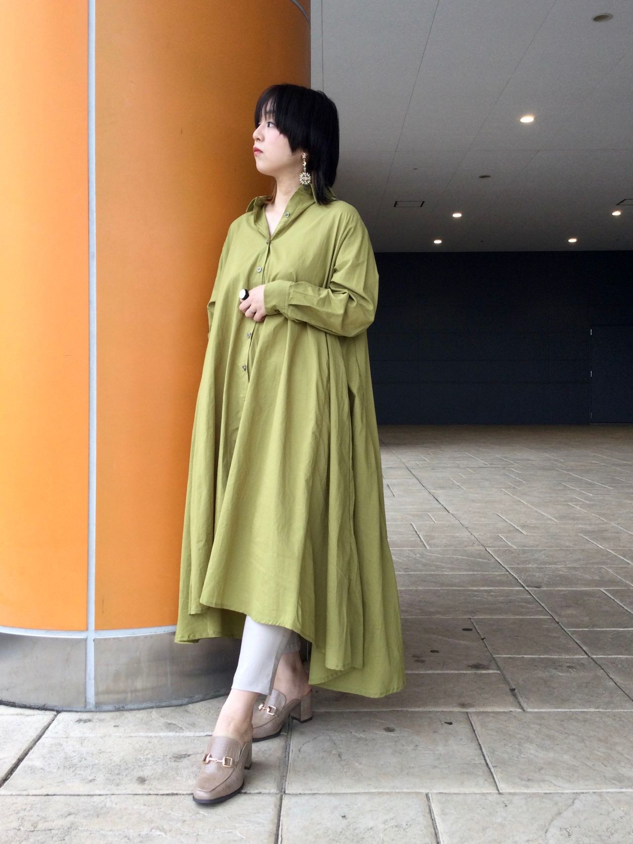 ドラマチックなフレアが魅力 コットンロングシャツワンピース Fashionvillage ららぽーと富士見店公式ブログ